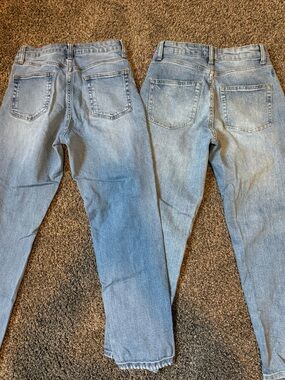 Light Wash Denim Jeans (Two Pairs)